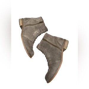 Splendid Taupe Orella Suede Ankle Booties 7.5